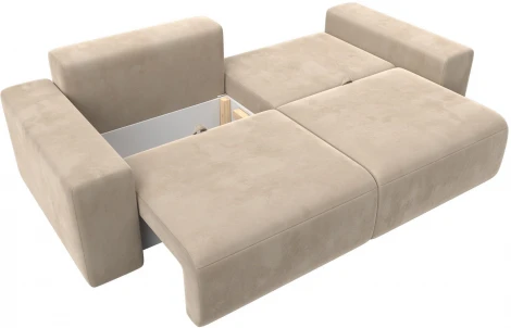 Диван прямой Лига-036 НПБ Классик (Бежевый/Велюр) Лига Диванов арт.121305