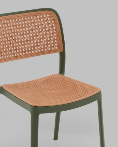 Стул Yona пластиковый зелёный Stool Group арт.УТ000040842