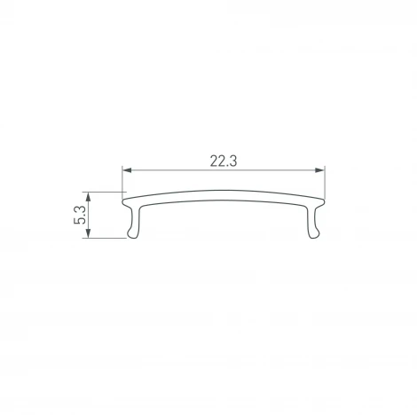 Экран ARH-WIDE-(F)-H10-3000 OPAL (Arlight, Пластик) 062384