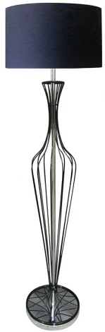 Торшер Zumaline Hugo TS-120630F-BK