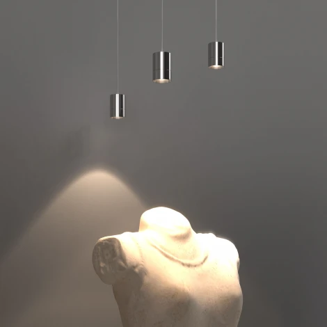 Подвесной светильник Solita 50249/1 латунь Eurosvet Piccolo 50248/1 LED/ хром (220V, на проводе, круглые)