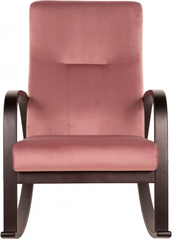 Кресло-качалка Ирса ткань пудровый, каркас венге структура от фабрики Mebelik