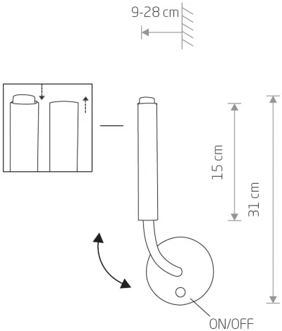 Настенный светильник с выключателем Nowodvorski Stalactite 8351 (220V)