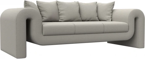 Диван прямой Волна (Бежевый/Рогожка) Лига Диванов арт.124397