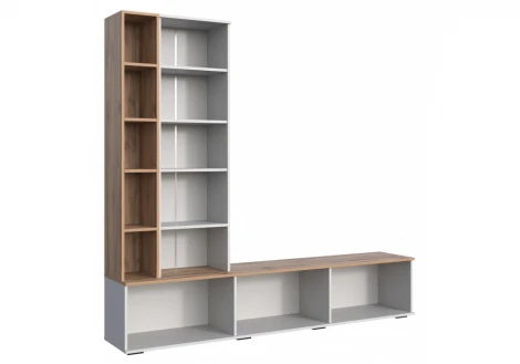 ТВ-тумба Филеста белый / дуб вотан 664895