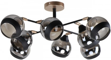 Потолочная люстра на штанге Imex MD.51848-8-S-BK+CPN