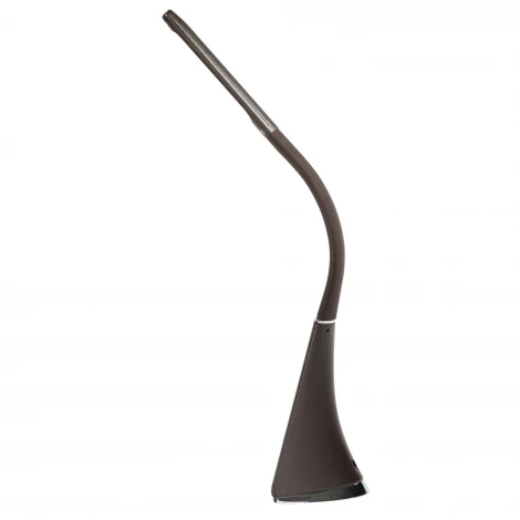 Офисная настольная лампа с термометром Uniel TLD-542 Brown/LED/300Lm/5000K/Dimmer (220V, диммер, сенсорный выключатель)
