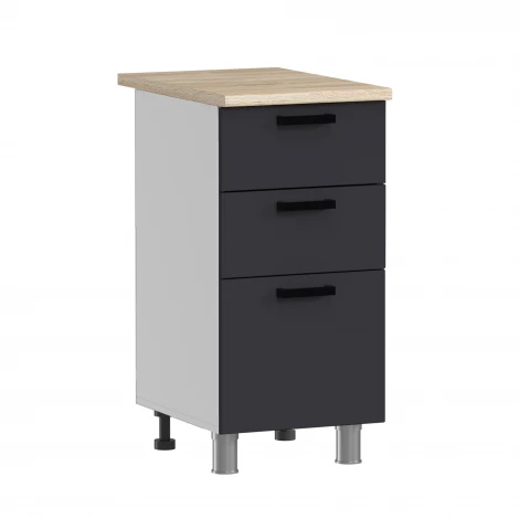 ГК Аленушка 1,6м Лаванда Кашемир/Сталь,черный (без столешницы)