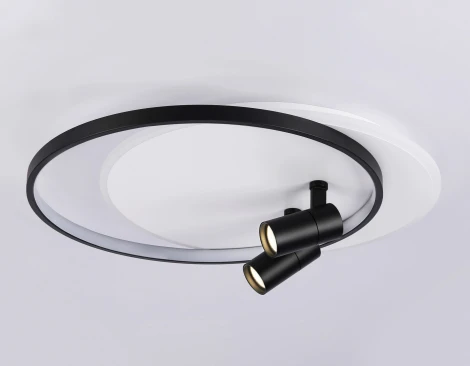 Настенно-потолочный светодиодный светильник с пультом Ambrella Comfort FL51392 (регулировка яркости, 220V, круглые)