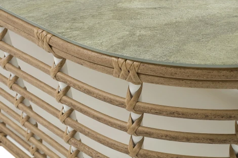 "Валенсия" журнальный столик из искусственного ротанга, цвет соломенный 4SIS арт.УТ-00009378