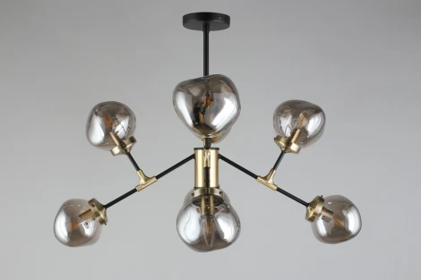 Потолочная люстра на штанге Omnilux Volano OML-95207-08 (220V, шарики)
