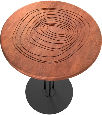 Столик журнальный Sheffilton SHT-CT44-3/H43 кариф/черный муар