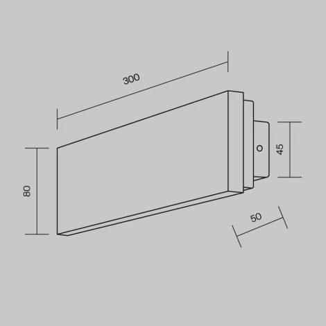 Настенный светильник LED Maytoni Basic Texture MOD461WL-L8GRK