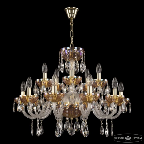 Подвесная люстра Bohemia 5417 5417/10+5/240 G Shampan/M-1H