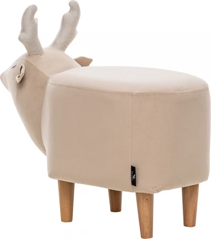 Пуф Leset Maral COMBI (Фанера,Массив дерева,Велюр/Бежевый,Белый) арт.2500000129872