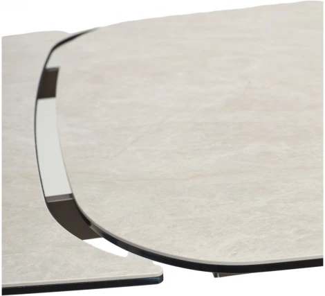 Стол M-City MAGNUS 180 TL-102 Бежевый мрамор, испанская керамика / Шоколадное золото каркас