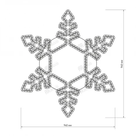 Световая фигура Ardecoled ARD-SNOWFLAKE 025305