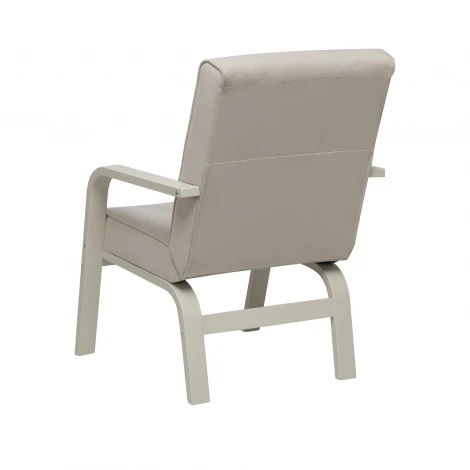 Кресло Leset Модена 4687206967137 Фанера,Береза,Шпон, Велюр, Бежевый, Слоновая кость