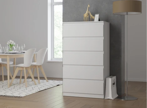 Комод Woodville Рунтроп Т-8 белый 507444