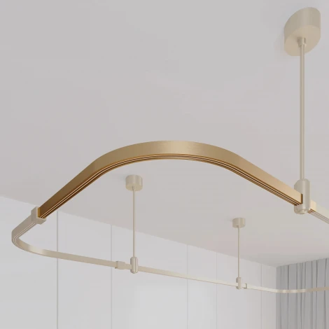 Трек модульный (шинопровод) ART-APRIORI-TRACK-ANGLE-A-1722-500х500 (GD) (Arlight, IP20 Металл) 049330 (48V)