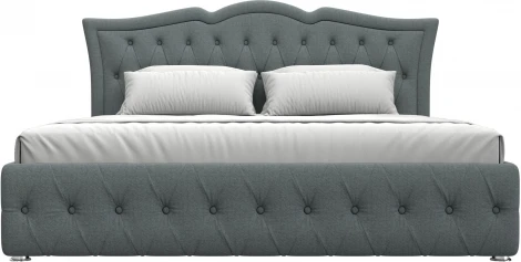 Кровать интерьерная Герда 180 (Серый/Рогожка) Лига Диванов арт.123069