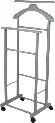 Вешалка костюмная на колесах В 22Н серый от фабрики Mebelik