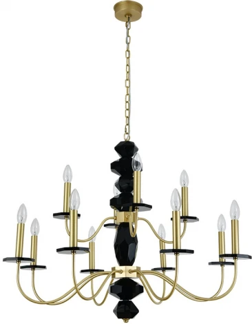 Подвесная люстра Newport 3870 3878+4/С brass (220V, на цепи, свеча)