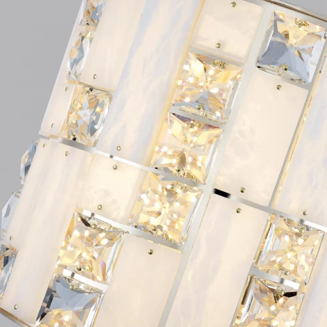 Бра Odeon Light Crossa 5072/28WL золото/прозрачный/белый/металл/хрусталь/алебастр LED 15W (220V)