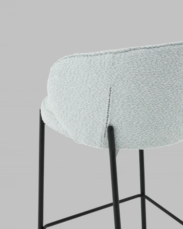 Стул полубарный Тисдейл букле светло-голубой Stool Group арт.УТ000041692