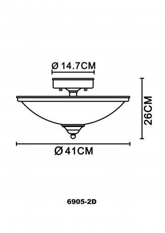 Потолочный светильник Globo SASSARI 6905-2D