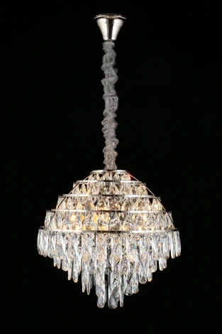 Подвесная люстра Aployt Wanda APL.735.03.06 (220V, хрусталь, на цепи, круглые)