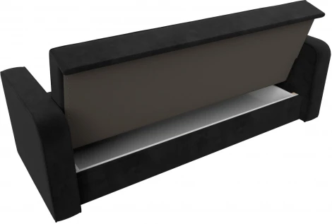 Диван-книжка Тур (Черный/Велюр) Лига Диванов арт.121779