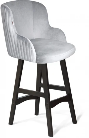 Стул полубарный Sheffilton SHT-ST39-1/S65-1 серое облако/венге от фабрики Sheffilton