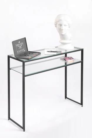 Консольный стол AllConsoles 1041-CB clear черный муар
