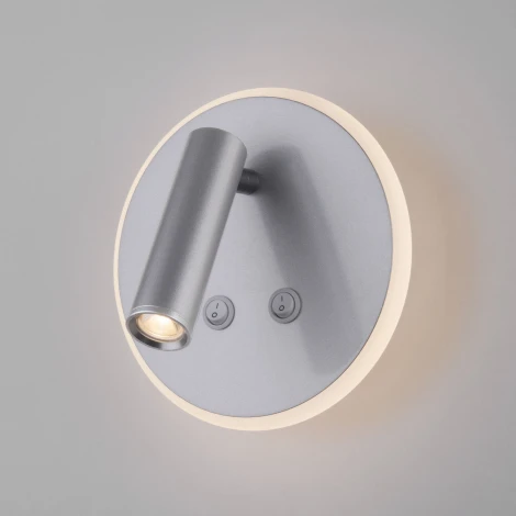 Спот для чтения Elektrostandard Tera MRL LED 1014 серебро (220V, выключатель)