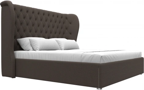 Кровать интерьерная Далия 180 (Коричневый/Рогожка) Лига Диванов арт.123077