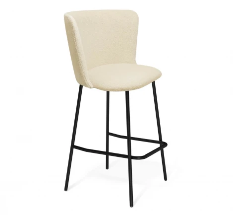 Стул барный Sheffilton SHT-ST36/S29P бежевый/черный муар 4834142302