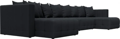 Диван П-образный Лига-052 НПБ Лонг Лига Диванов (Замша) арт.128857