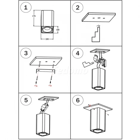 Накладной точечный светильник Lightstar Monocco 052339 (LED, 220V, IP65)