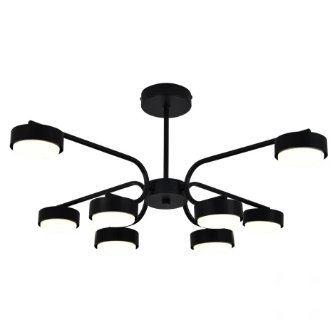 Потолочная люстра на штанге 100007/8R GX53*15W Black Escada Spark ES0000020L