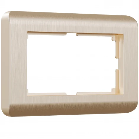 Рамка для двойной розетки Stream (шампань) Werkel W0082111 (a051273)