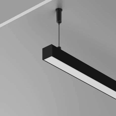 Алюминиевый профиль накладной-подвесной 25x22 черный, 2 м, ALM-2522-B-2M Maytoni 633013