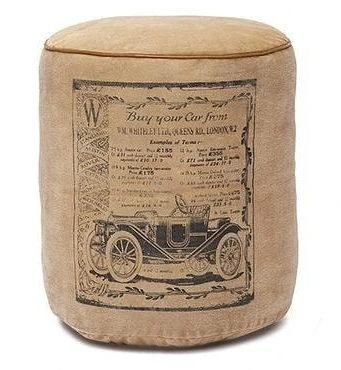 Пуф Secret De Maison RANGER ( mod. 4622 ) коричневый (кожа буйвола / ткань хлопок)