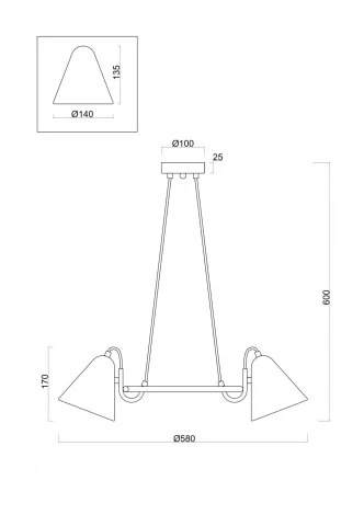 Подвесная люстра Freya Falke Market FR8001PL-03WG
