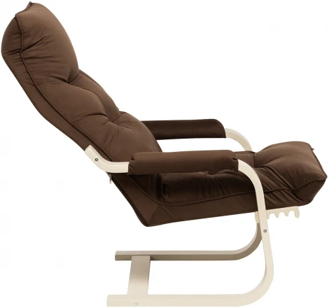 Кресло-трансформер Leset Оливер (Фанера,Березовый шпон,Металл,Велюр/Светло-коричневый) арт.2500000118586