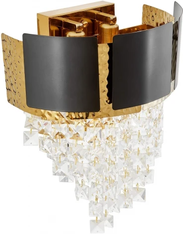 Бра Lumina Deco Molina LDW 7045-2 BK+GD (220V, подвески)