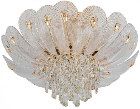 Потолочная люстра Odeon Light Paroti 5048/7 золото/прозрачный/янтарный/металл/хрусталь/стекло E14 7*40W