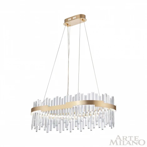 Подвесная люстра Arte Milano Venezia 312011/L800 BS (регулировка яркости, LED, 220V, хрусталь, пульт управления, на тросе)