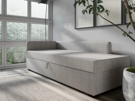 Диван-кровать Arsko Велес Угол левый рогожка серая