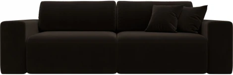 Диван прямой Лига-036 НПБ Классик (Коричневый/Микровельвет) Лига Диванов арт.121298